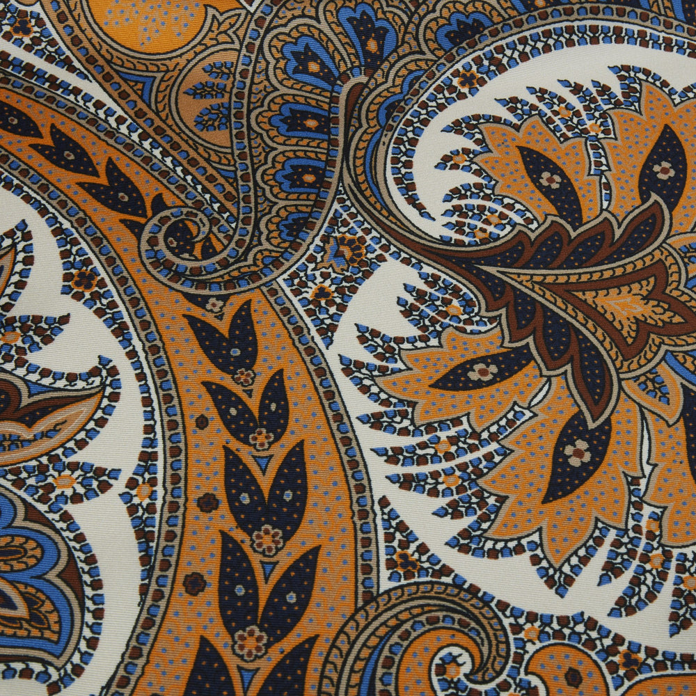 Orange Paisley Silk Hankie - Stenströms - Boutique Jacques International