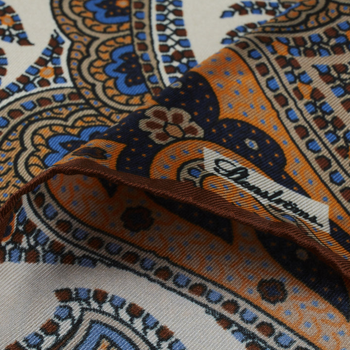 Orange Paisley Silk Hankie - Stenströms - Boutique Jacques International