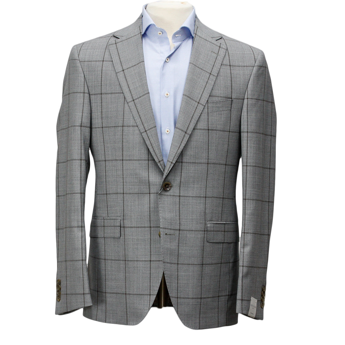Gray Tonal Windowpane Check Esprit Modern Fit Suit - Jack Victor - Boutique Jacques International