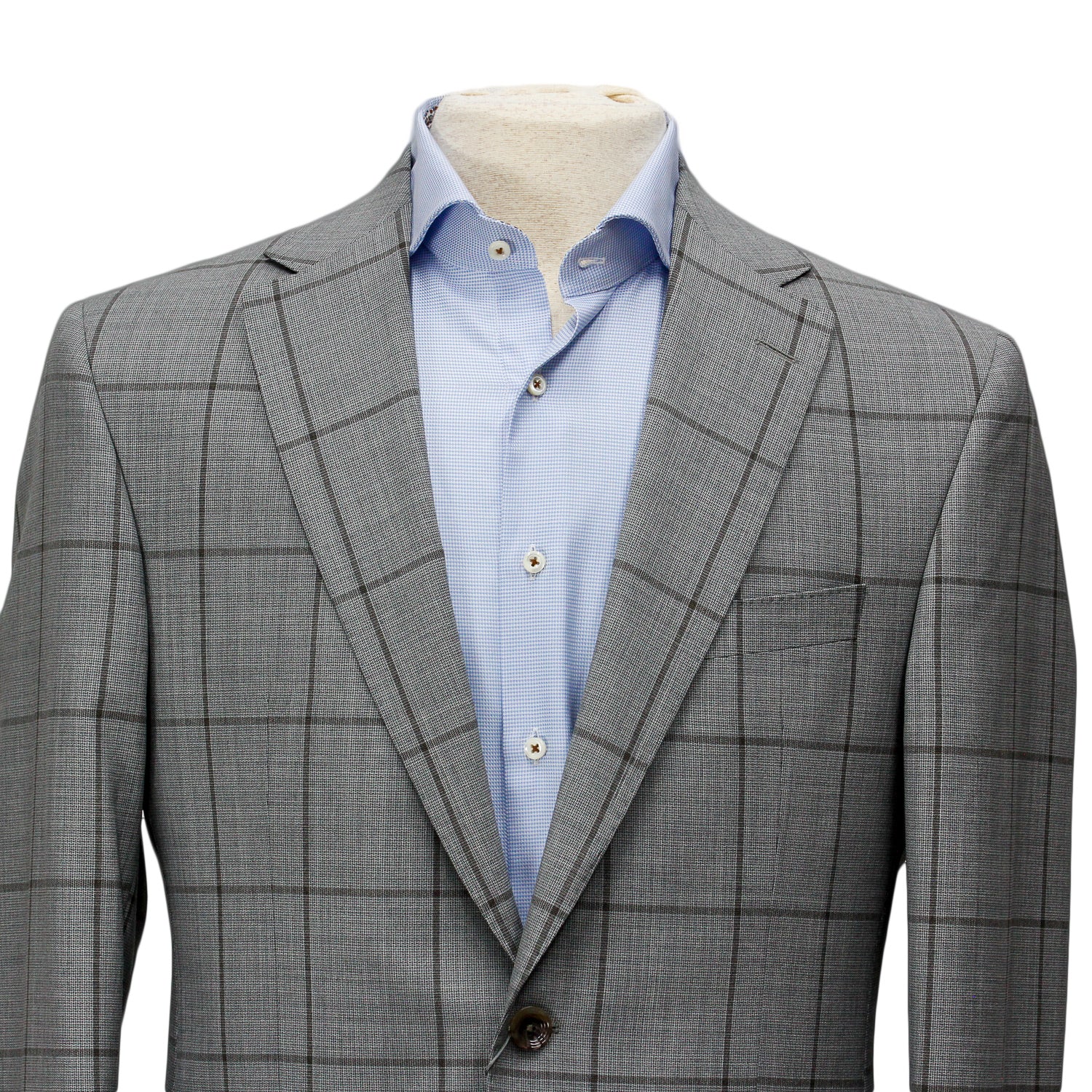 Gray Tonal Windowpane Check Esprit Modern Fit Suit - Jack Victor - Boutique Jacques International
