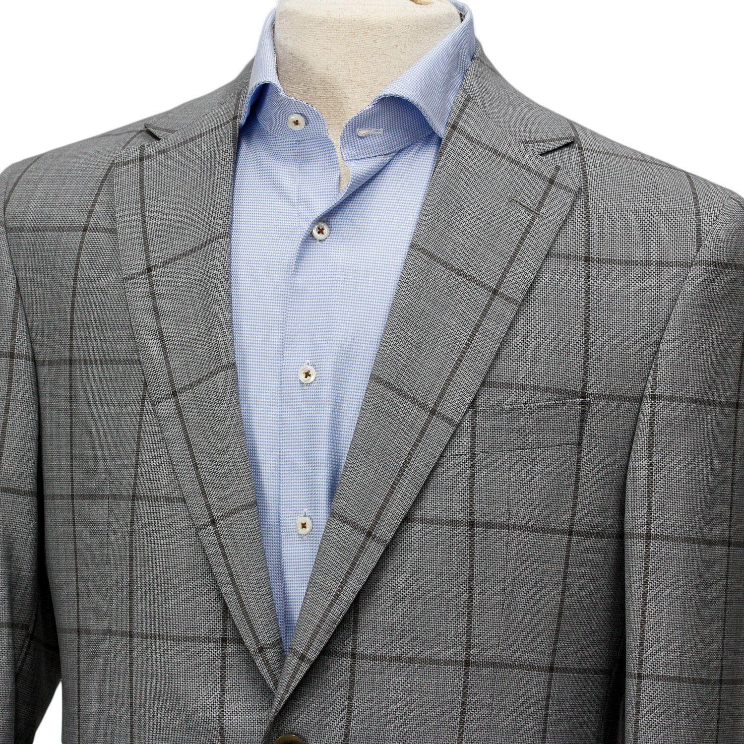 Gray Tonal Windowpane Check Esprit Modern Fit Suit - Jack Victor - Boutique Jacques International