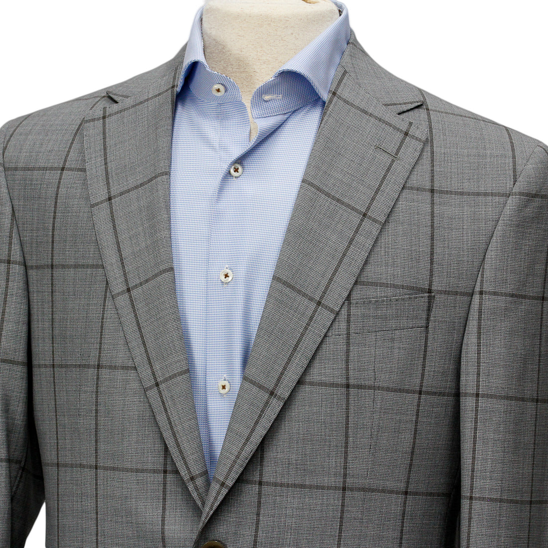 Gray Tonal Windowpane Check Esprit Modern Fit Suit - Jack Victor - Boutique Jacques International