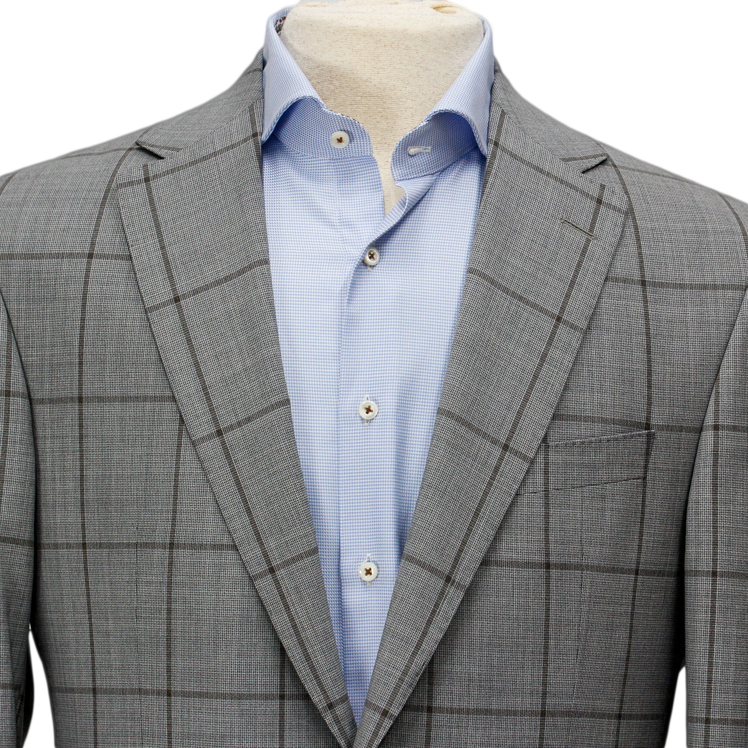 Gray Tonal Windowpane Check Esprit Modern Fit Suit - Jack Victor - Boutique Jacques International