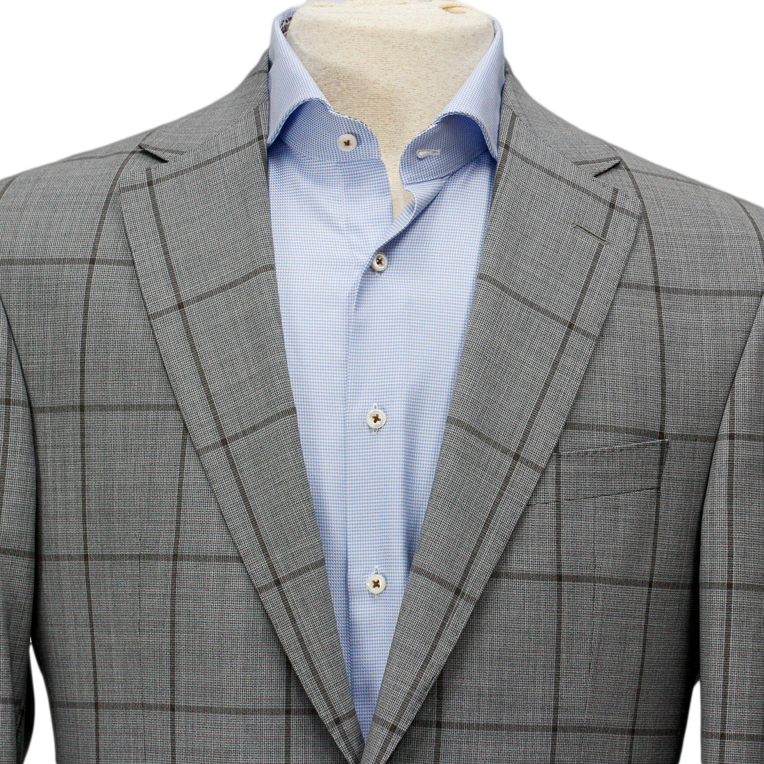 Gray Tonal Windowpane Check Esprit Modern Fit Suit - Jack Victor - Boutique Jacques International