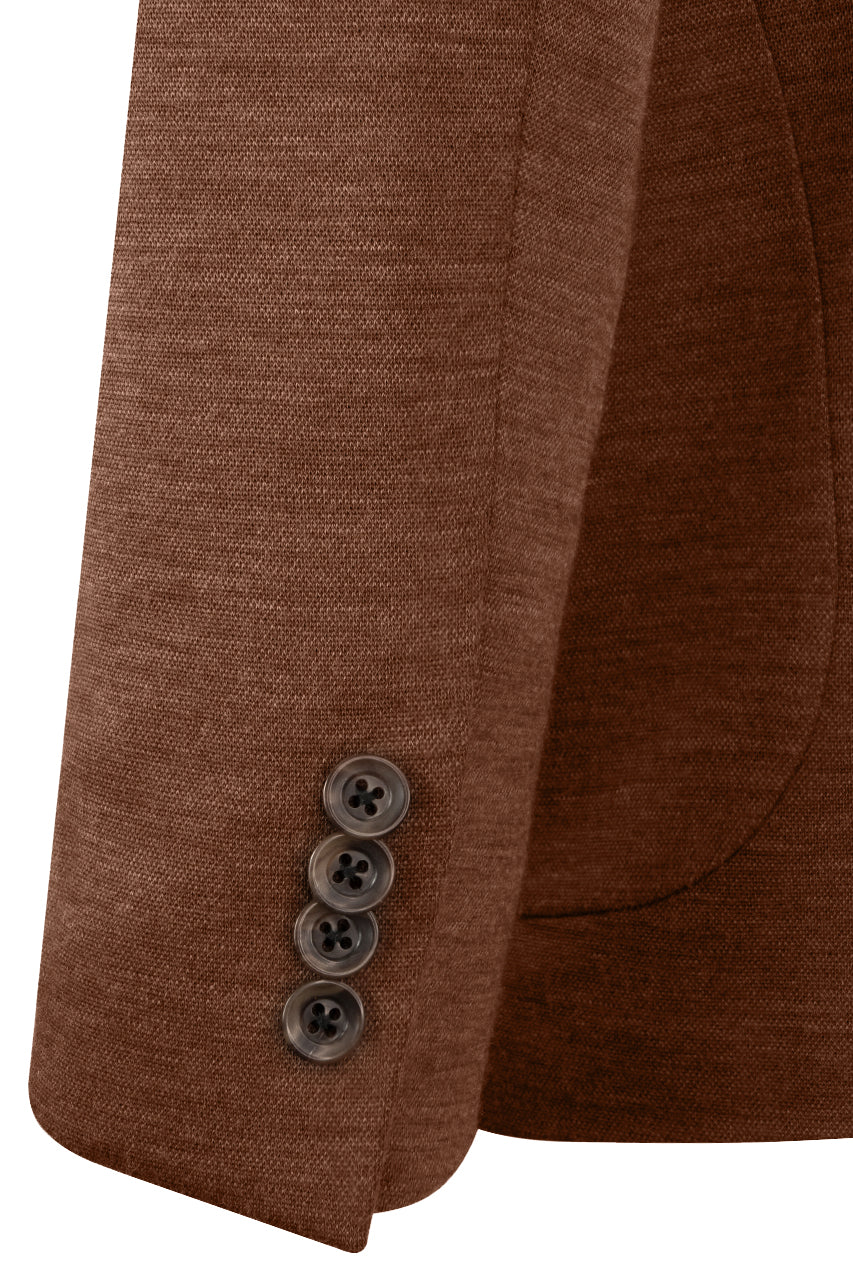 Brown Hartford Contemporary Fit Loro Piana Knit Wool Blazer - Jack Victor - Boutique Jacques International
