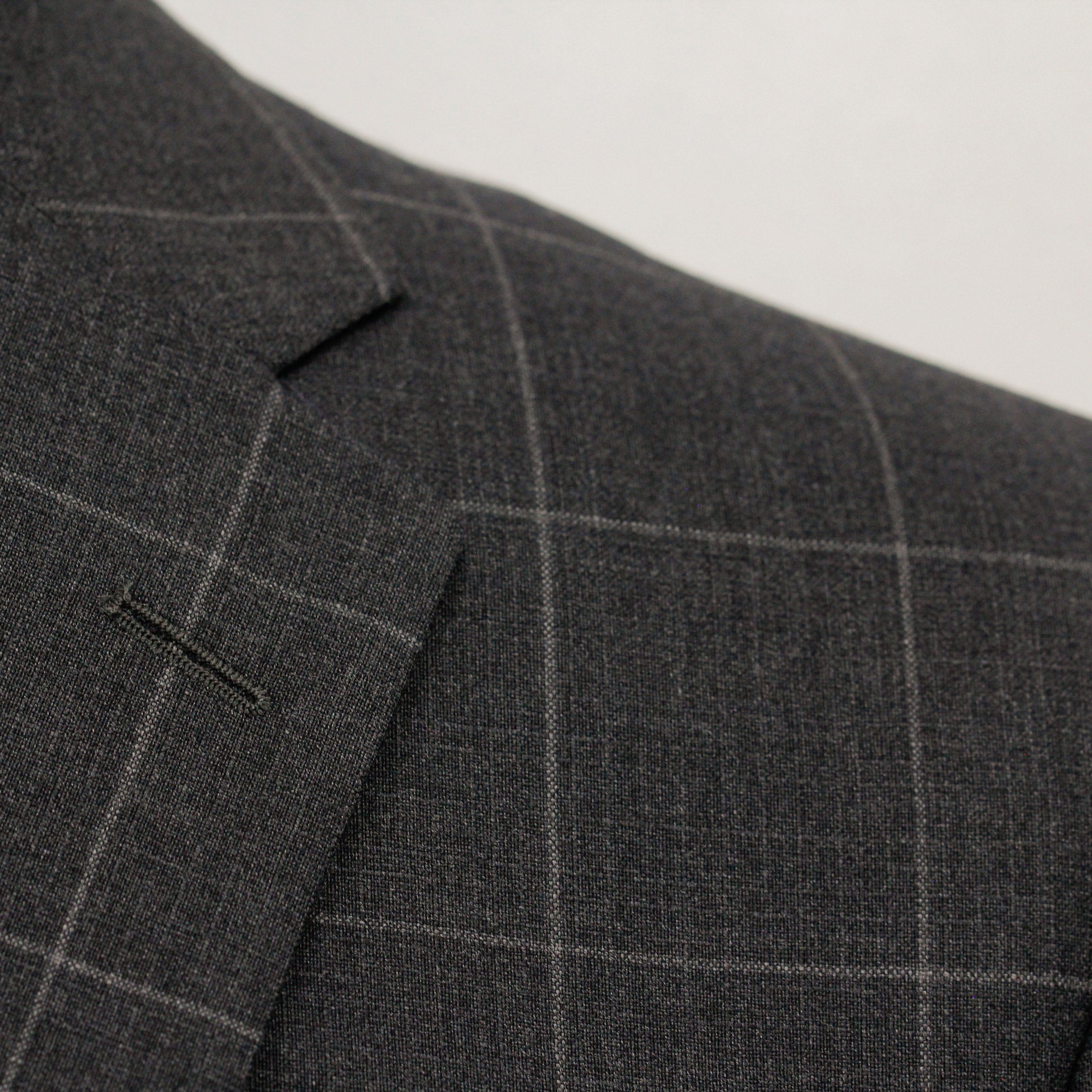 Charcoal Window-pane Check - Fraser Slim Fit Suit Jack Victor - Boutique Jacques International