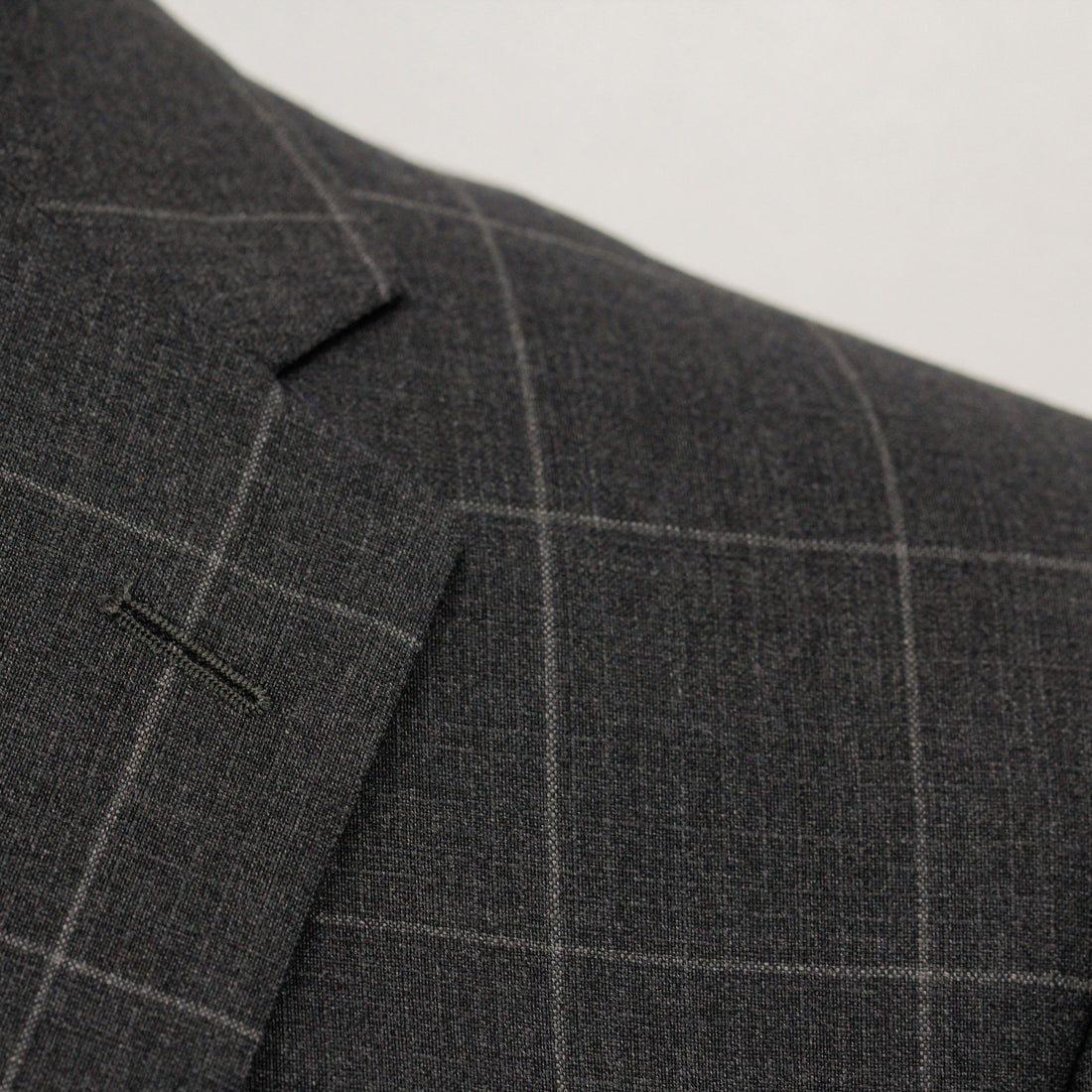 Charcoal Window-pane Check - Fraser Slim Fit Suit Jack Victor - Boutique Jacques International