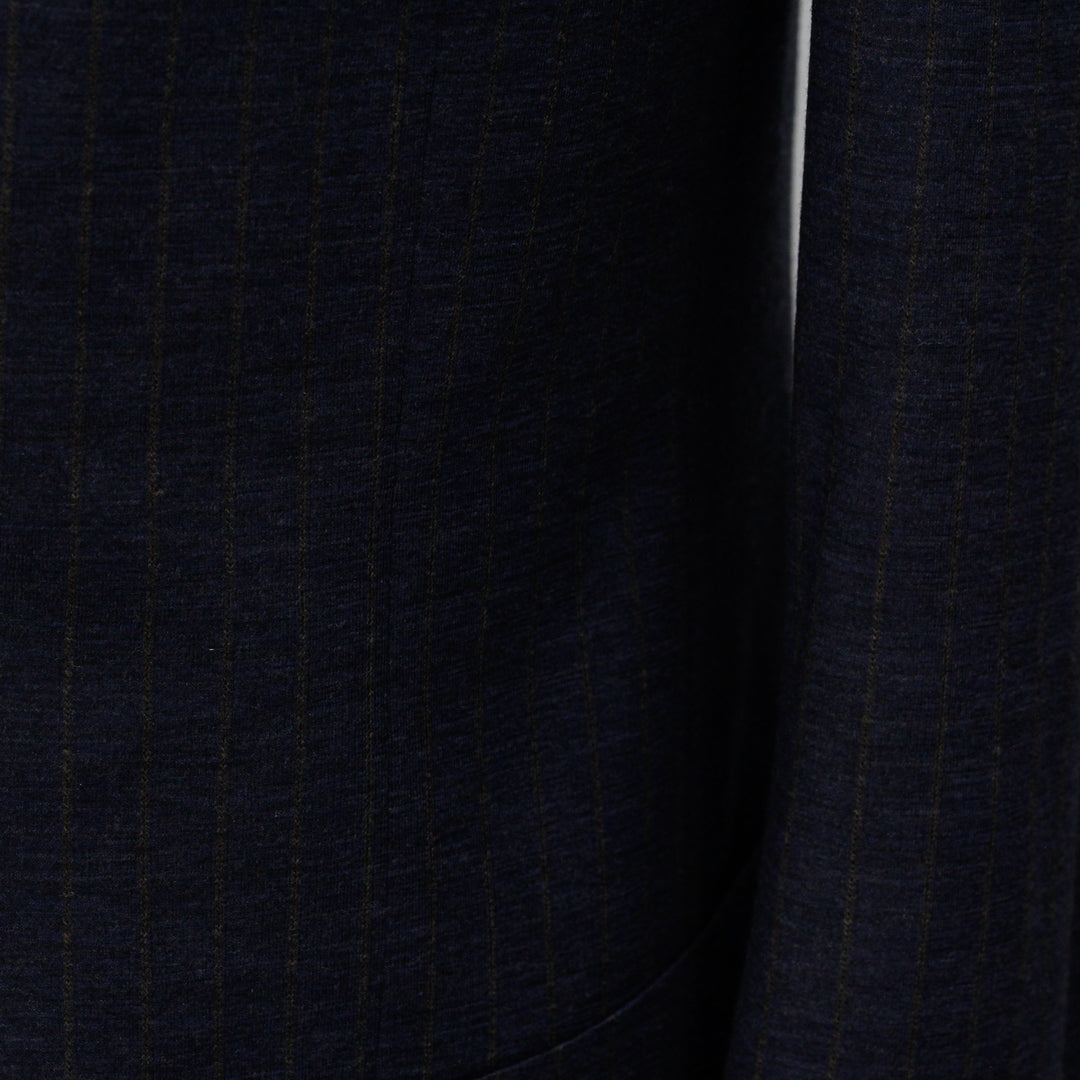 Navy Stripe Hartford Contemporary Fit Loro Piana Knit Suit - Jack Victor - Boutique Jacques International