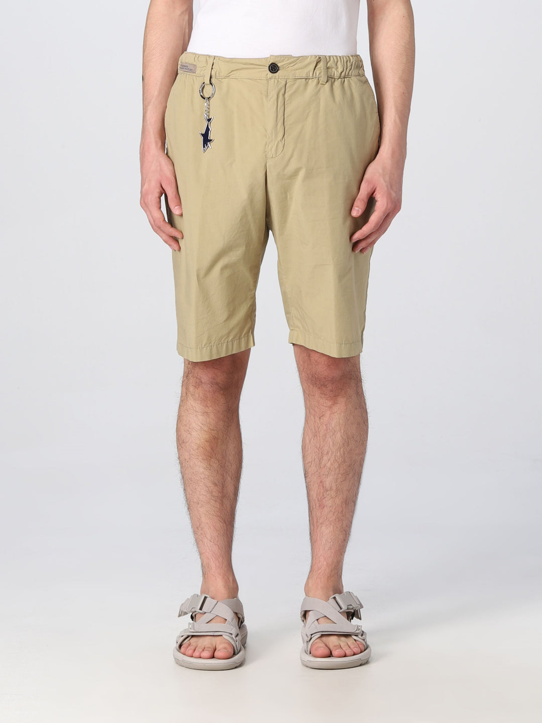Beige Ultralight Cotton Poplin Stretch Shorts - Paul & Shark - Boutique Jacques International