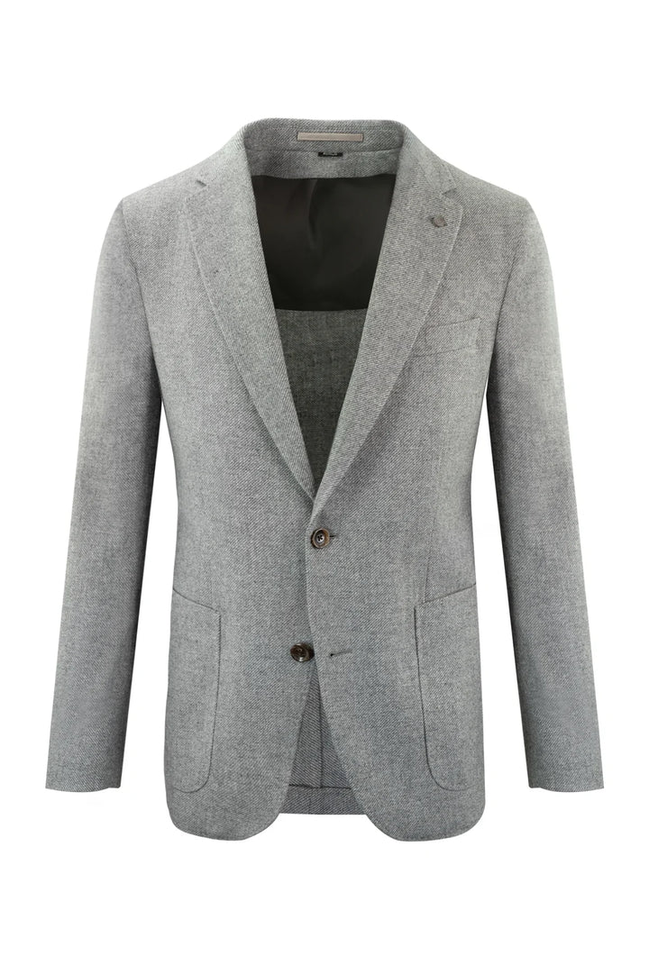Light Grey Hybrid Sport Jacket Contemporary Fit - Jack Victor - Boutique Jacques International