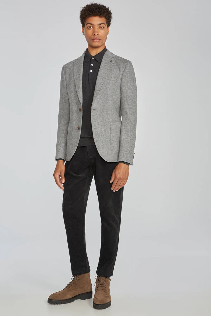 Light Grey Hybrid Sport Jacket Contemporary Fit - Jack Victor - Boutique Jacques International