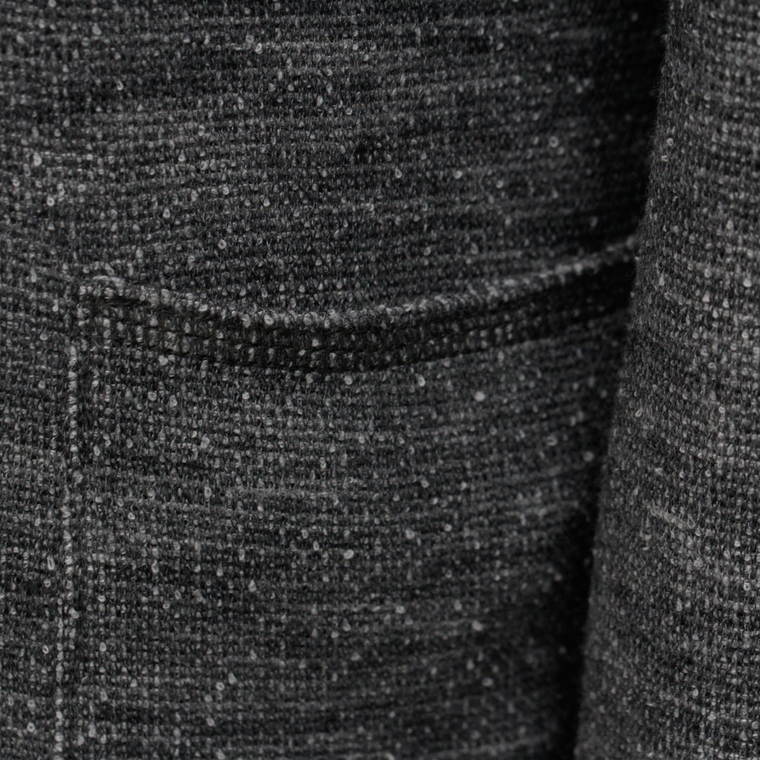 Gray Cotton Unconstructed Brent Contemporary Fit Cardigan Jacket - Jack Victor - Boutique Jacques International