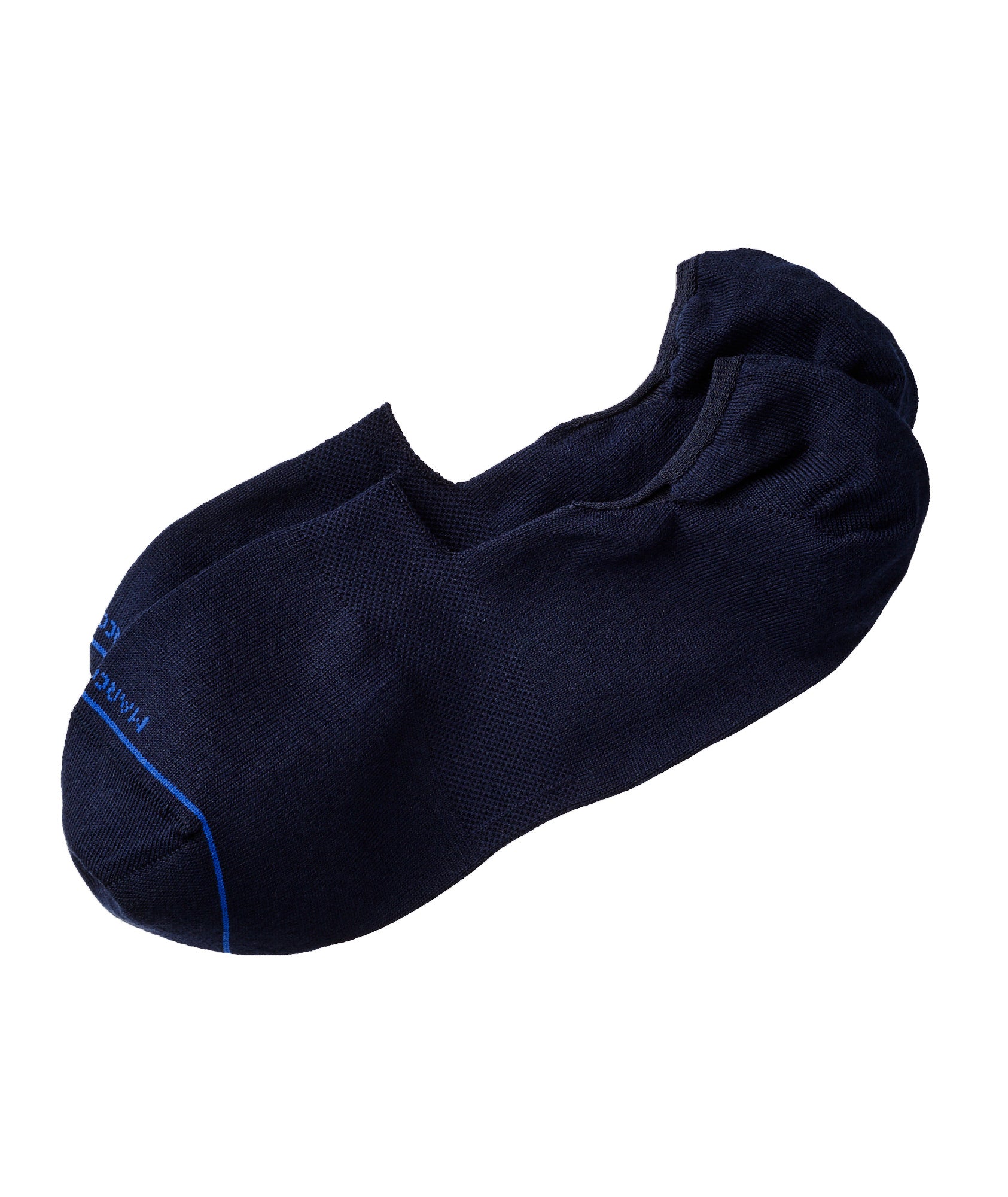 Navy Invisible Touch Pima Cotton No-Show Socks - Marcoliani - Boutique Jacques International