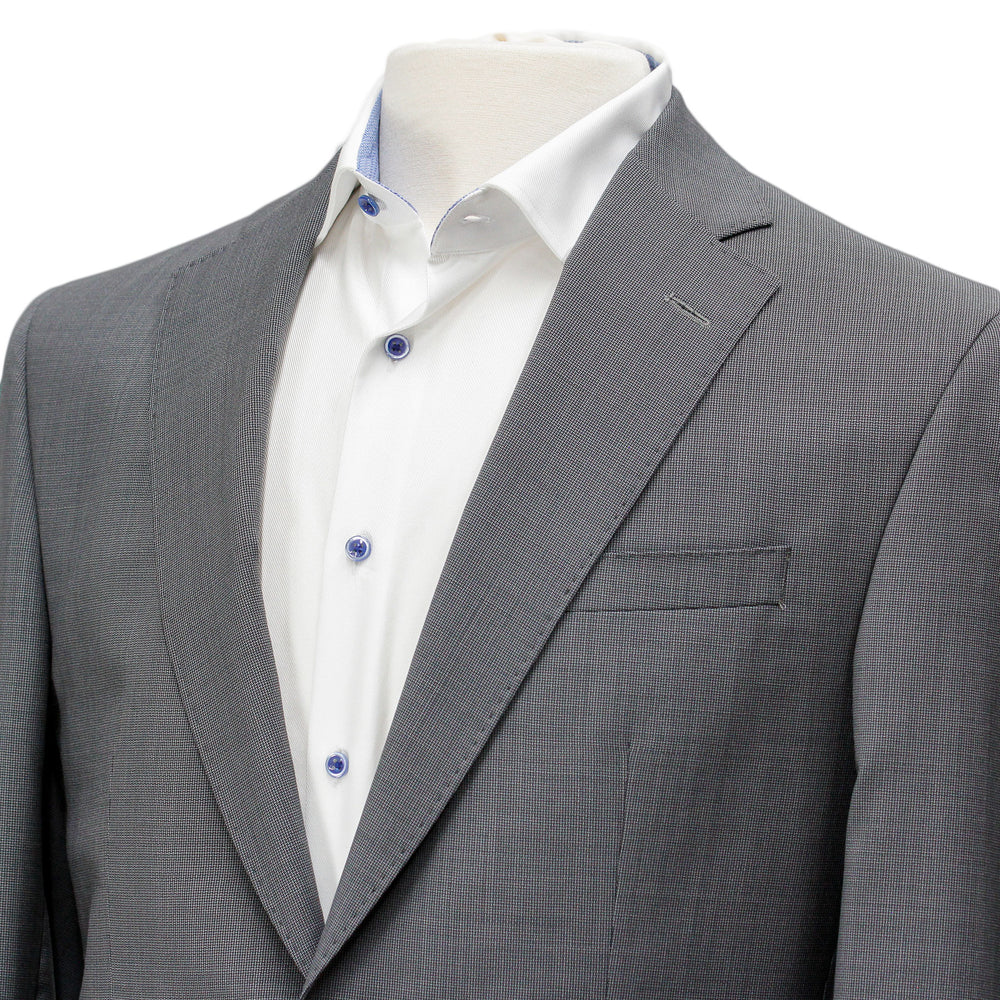 Gray Neat Birdseye Pattern Orleans Slim Fit Suit - Jack Victor - Boutique Jacques International