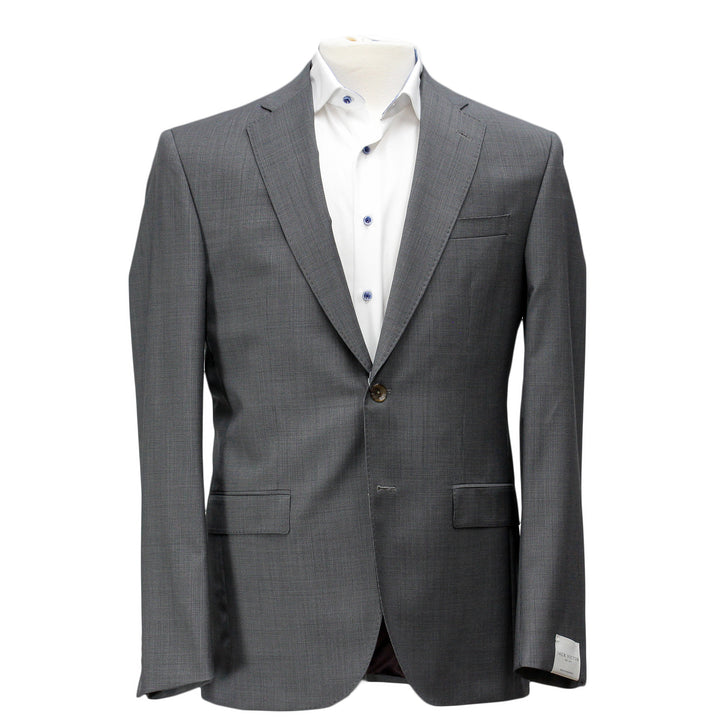 Gray Neat Birdseye Pattern Orleans Slim Fit Suit - Jack Victor - Boutique Jacques International