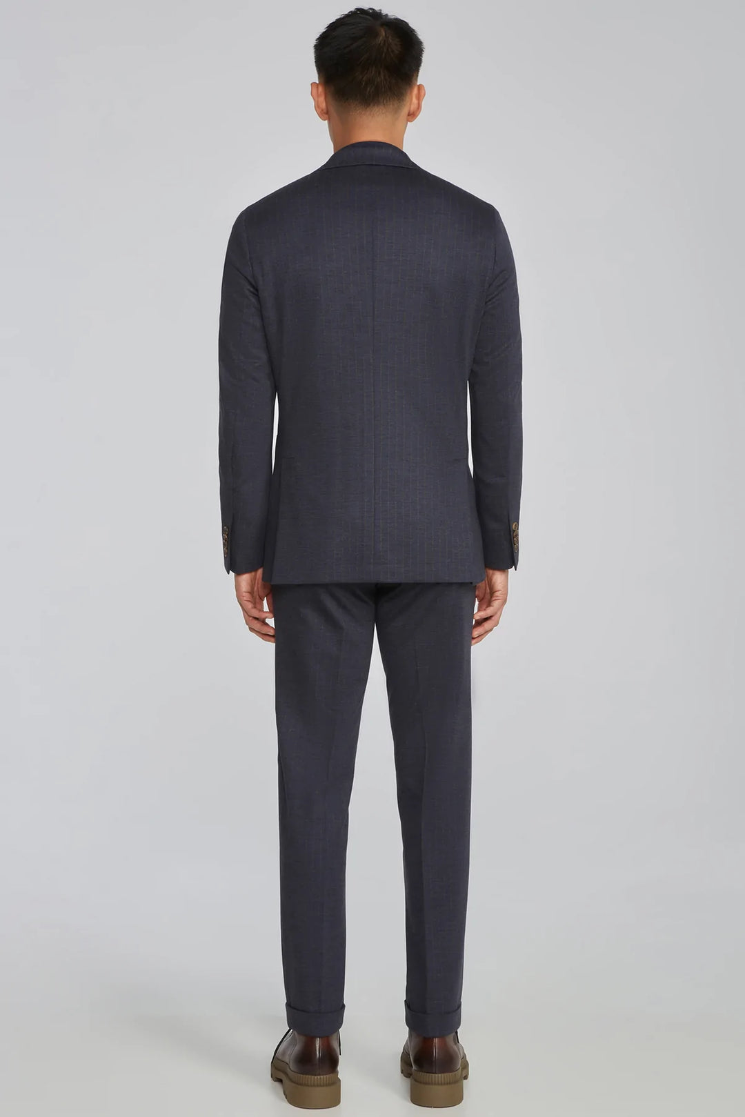 Navy Stripe Hartford Contemporary Fit Loro Piana Knit Suit - Jack Victor - Boutique Jacques International