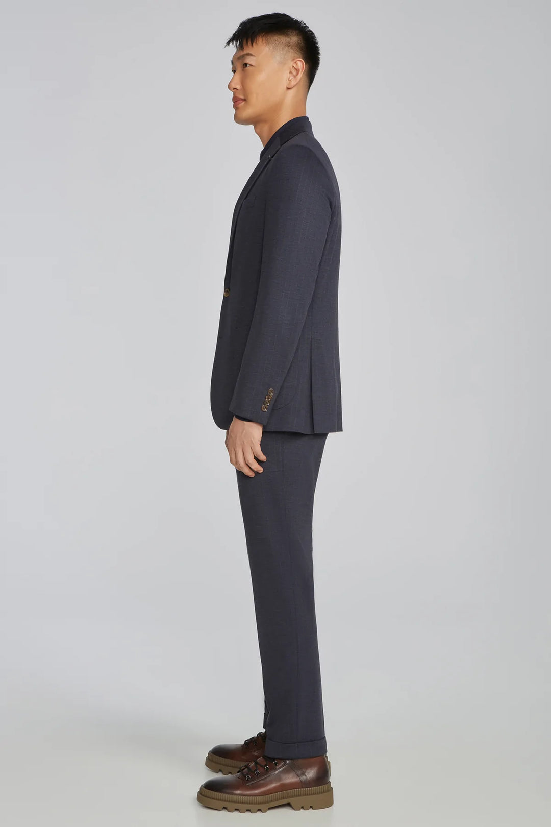 Navy Stripe Hartford Contemporary Fit Loro Piana Knit Suit - Jack Victor - Boutique Jacques International