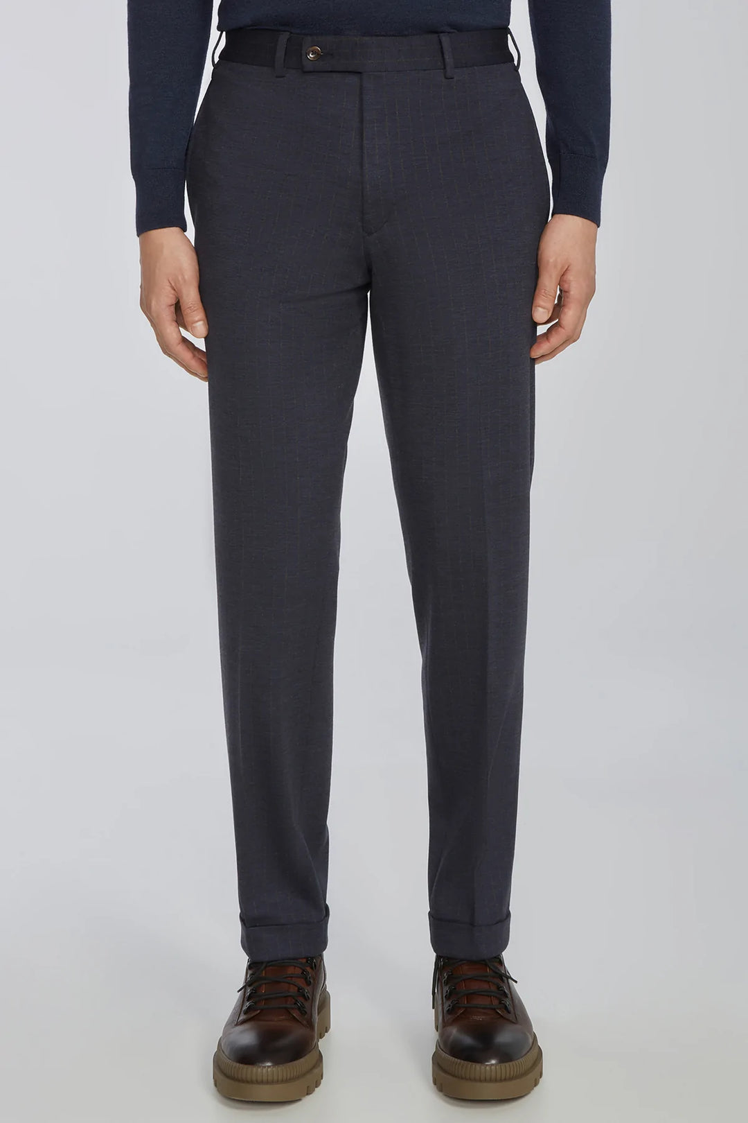Navy Stripe Hartford Contemporary Fit Loro Piana Knit Suit - Jack Victor - Boutique Jacques International