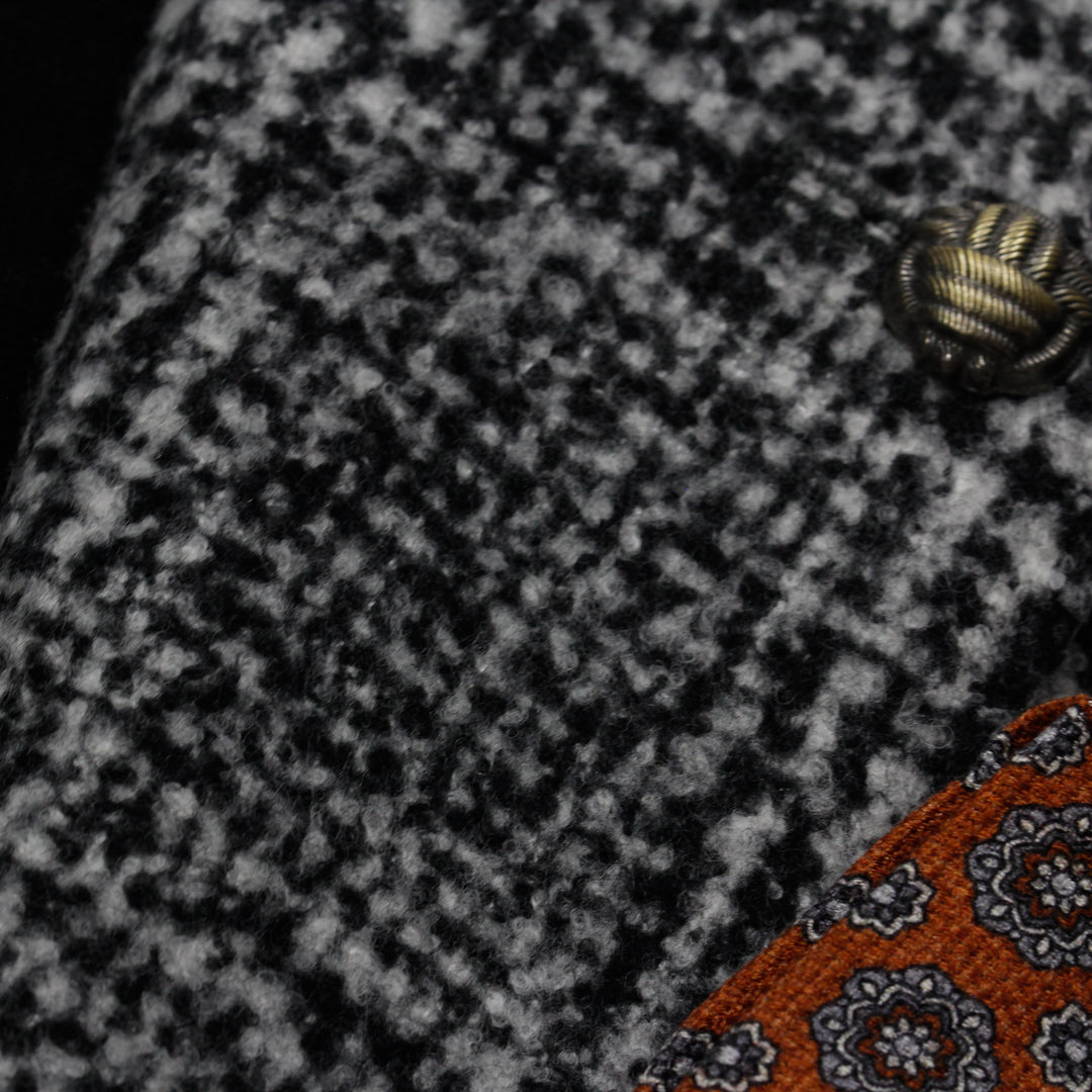 Gray Check Contemporary Fit Wool Silk Sport Jacket - Jack Victor - Boutique Jacques International