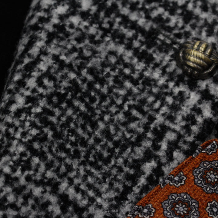 Gray Check Contemporary Fit Wool Silk Sport Jacket - Jack Victor - Boutique Jacques International