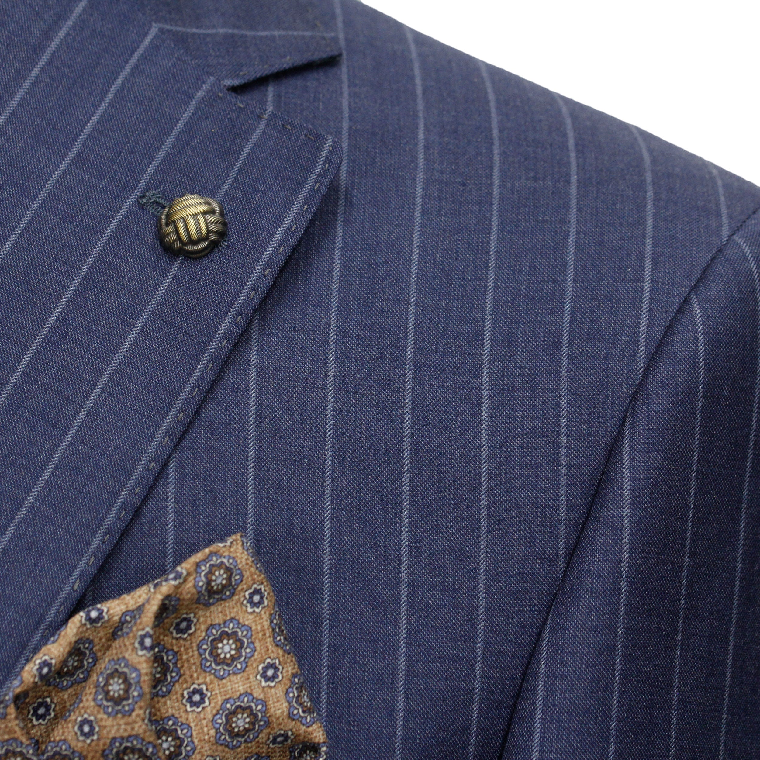 Mid-Blue Pinstripe Essence Modern Fit Suit - Jack Victor