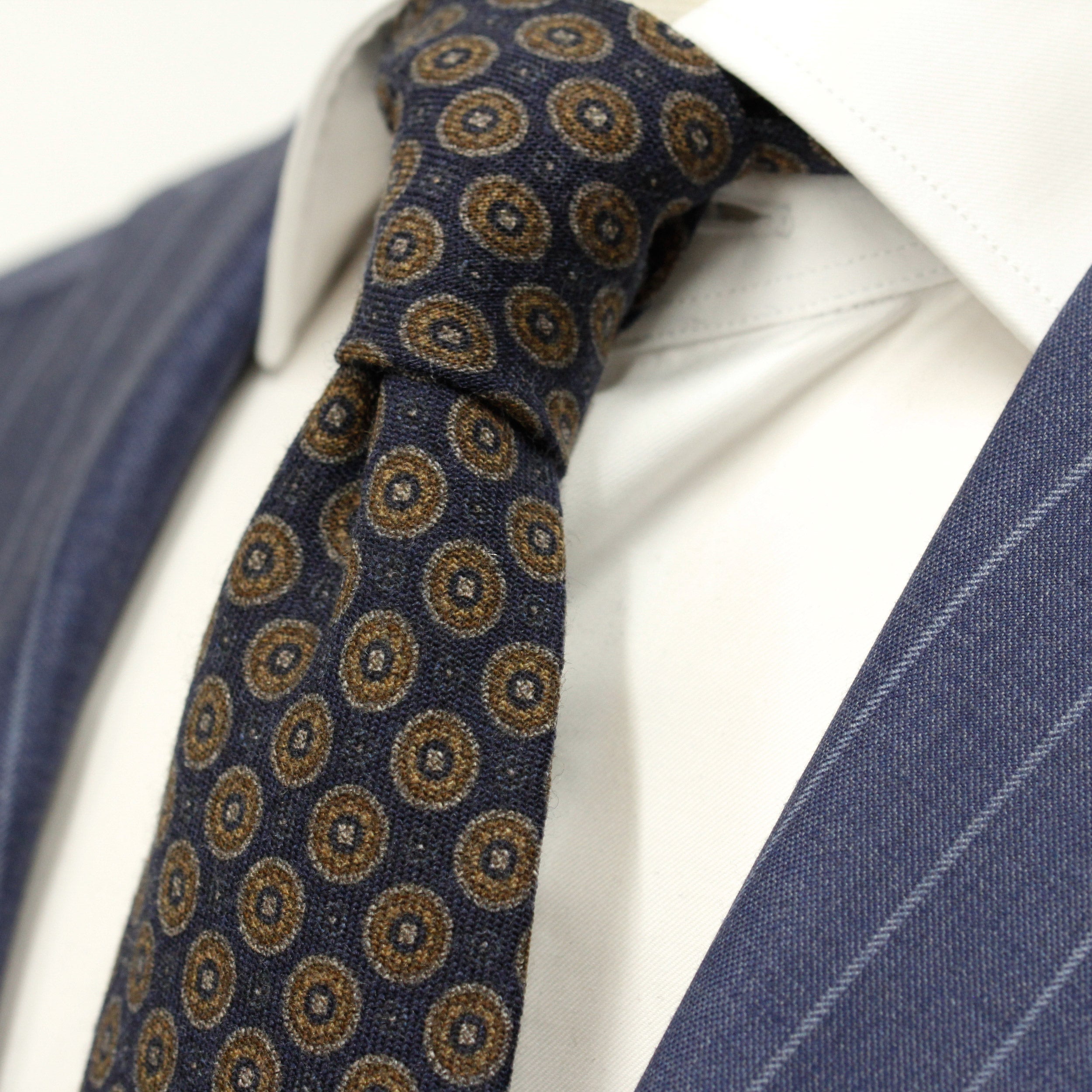 Mid-Blue Pinstripe Essence Modern Fit Suit - Jack Victor - Boutique Jacques International