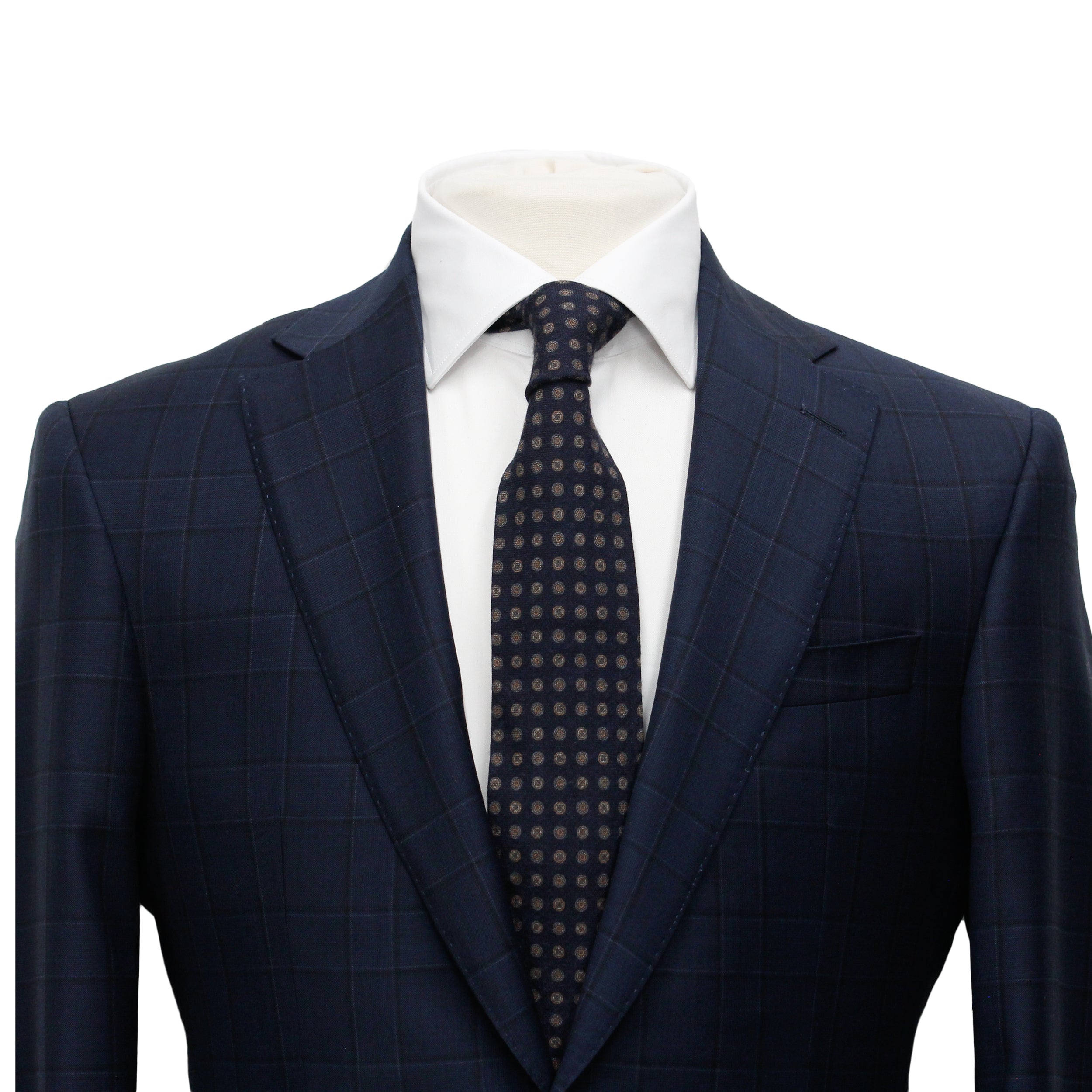 Midnight Blue Check Century Classic Fit Suit - Jack Victor - Boutique Jacques International