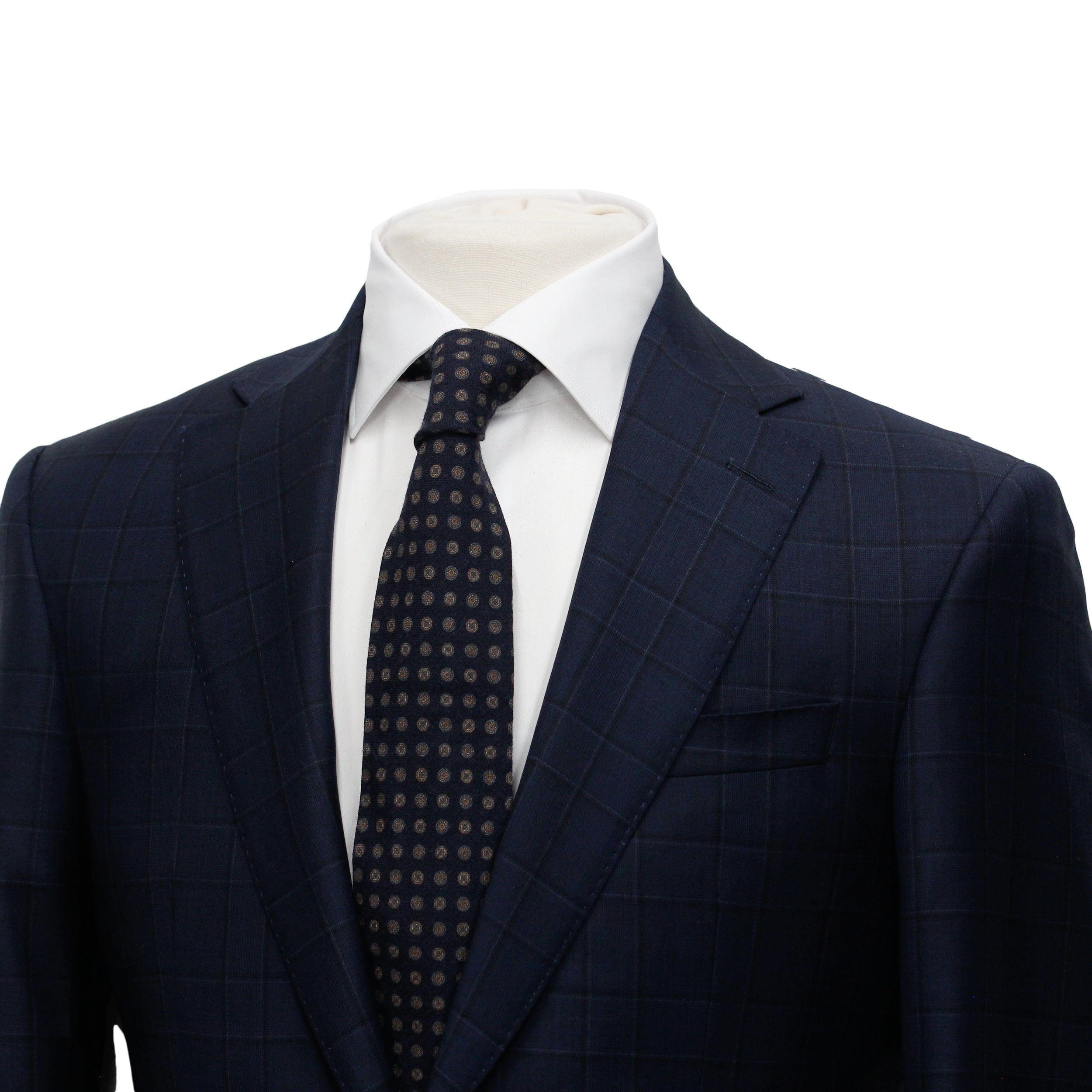 Midnight Blue Check Century Classic Fit Suit - Jack Victor - Boutique Jacques International