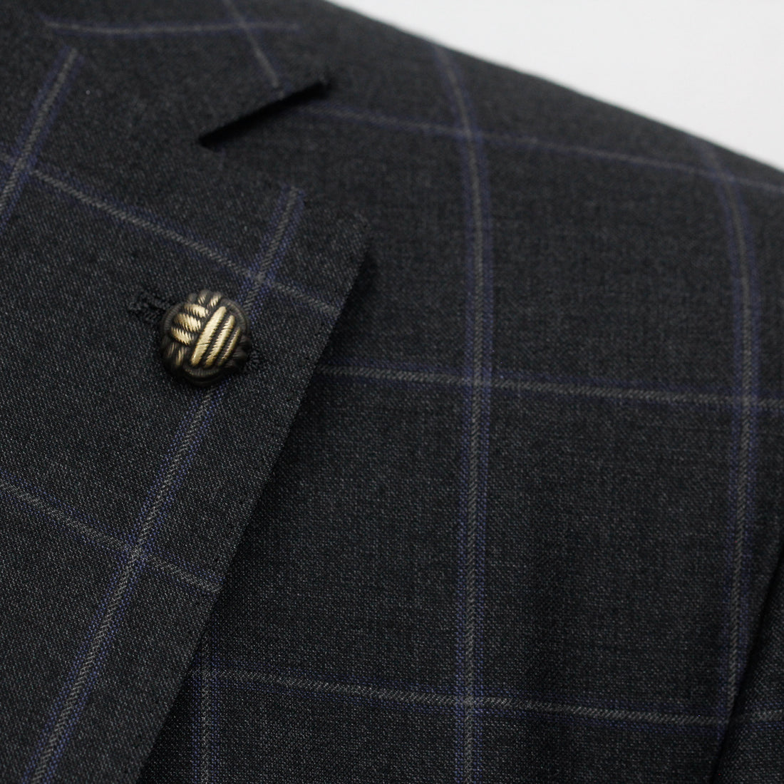 Charcoal Windowpane Check Essence Modern Fit - Jack Victor 1913 - Boutique Jacques International