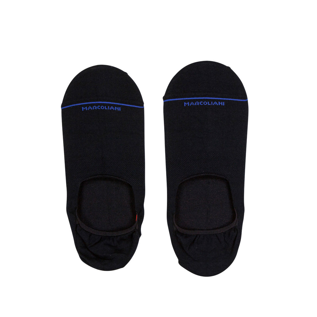 Navy Invisible Touch Pima Cotton No-Show Socks - Marcoliani - Boutique Jacques International