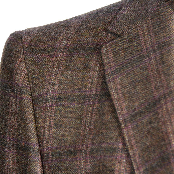 Brown Check Contemporary Fit Sport Coat - Boutique Jacques International