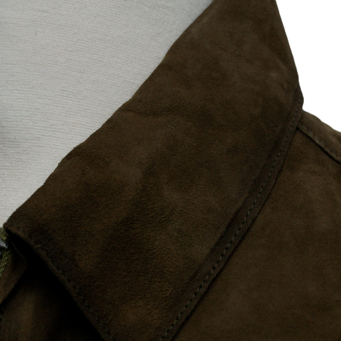 Brown Goat Suede Field Jacket - Milestone - Boutique Jacques International
