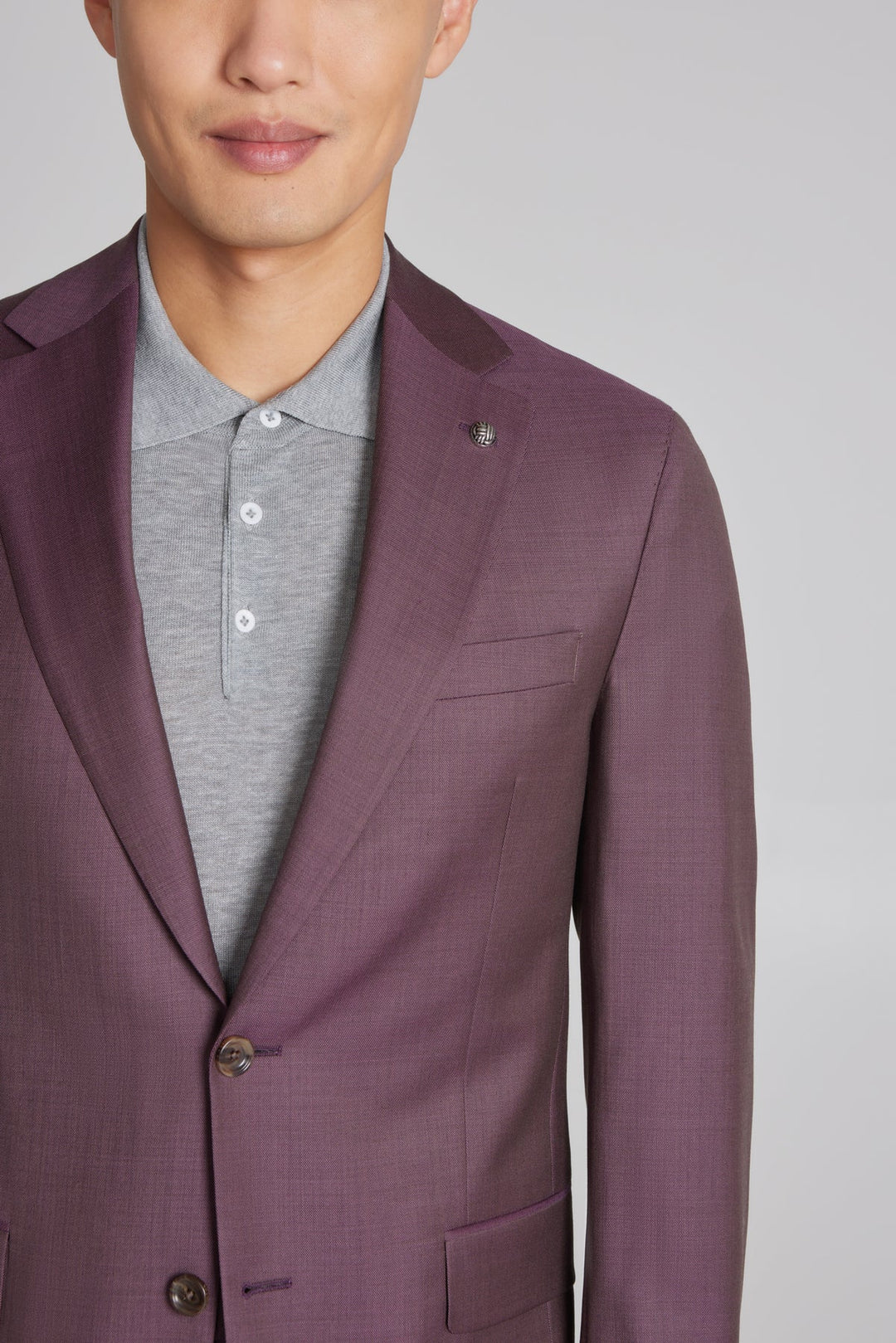 Burgundy/Plum Sartorial Urban Slim Fit Wool Suit - Jack Victor