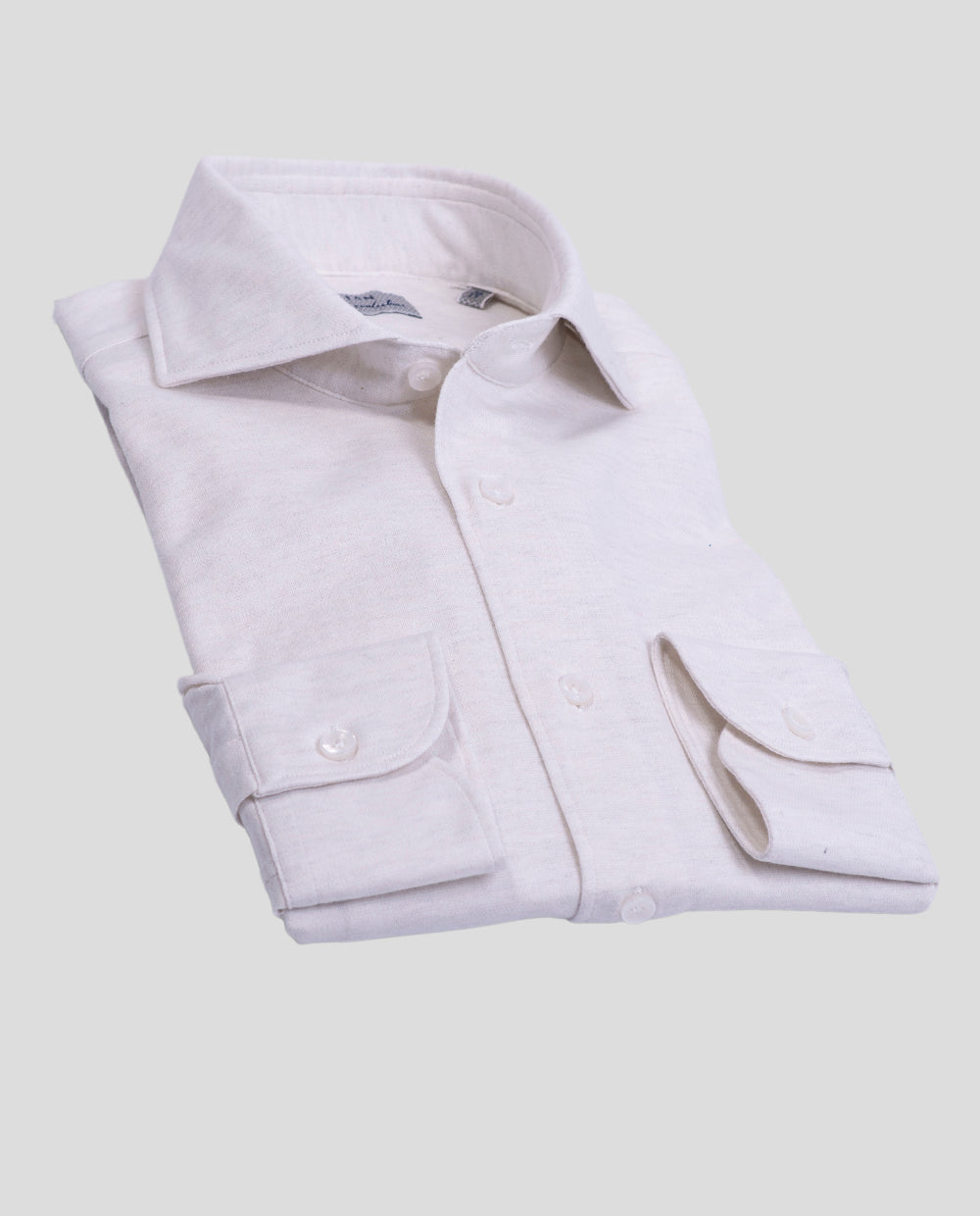 Lavender Cotton Jersey Stretch Casual Shirt - Orian - Boutique Jacques International