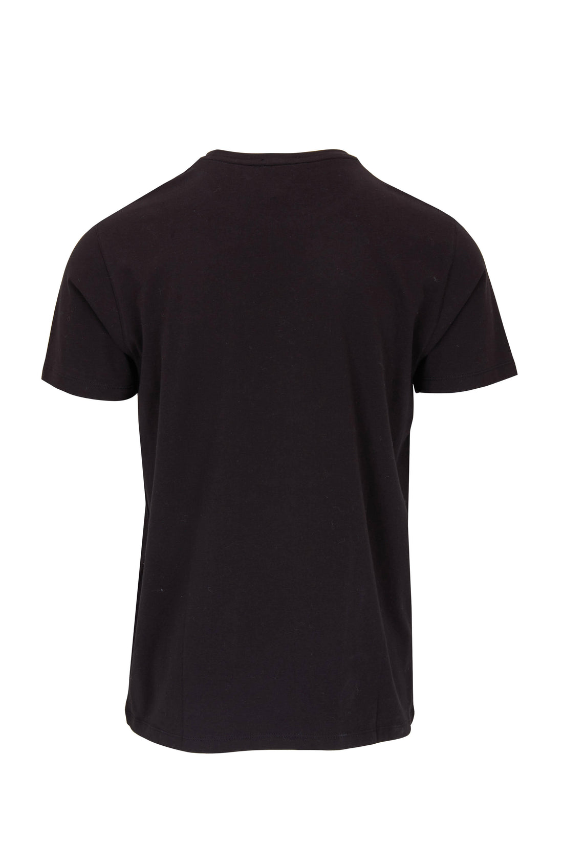 Iconic Black Pima Stretch Short Sleeve Crew Neck - PATRICK ASSARAF - Boutique Jacques International