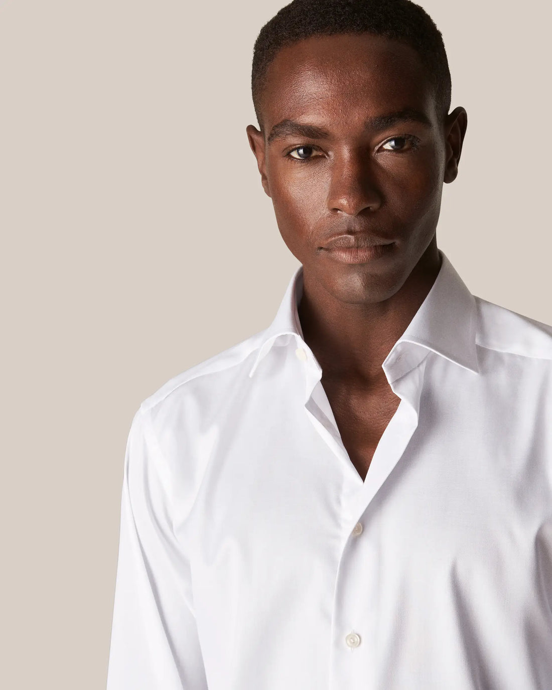 White Signature Twill Contemporary Fit Dress Shirt - ETON - Boutique Jacques International